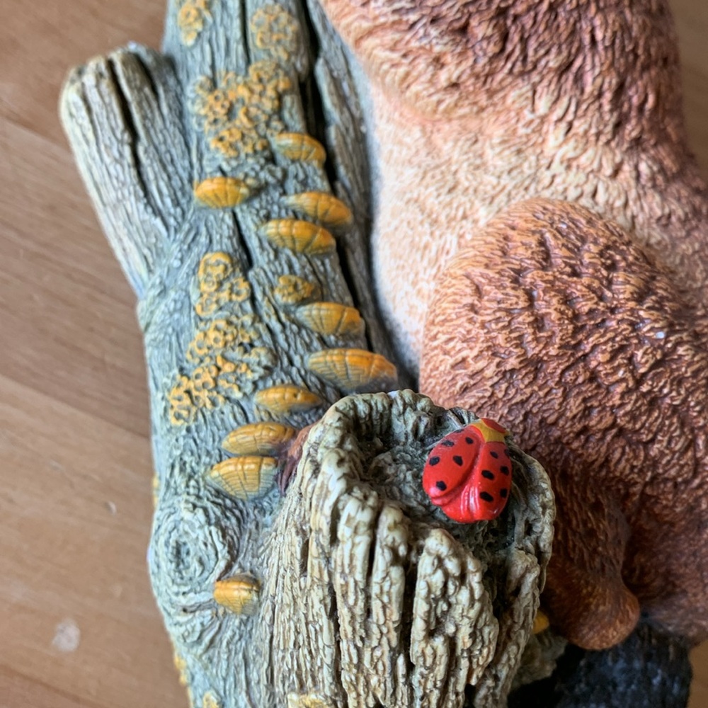 Vintage Bossons Chalkware Raccoon on Tree Limb - Picture 4 of 11